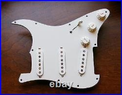 New Fender Loaded Strat Pickguard CS Fat 50s All Parchment 7 Way USA OrAnyColor