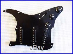 New Fender Loaded Strat Pickguard Custom Shop Abby 69 All Black Made in USA