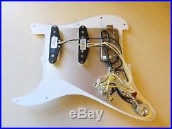 New Fender Lone Star Loaded Strat Pickguard HSS Pearly Gates All Black USA Made