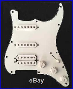 New Fender Twin-Head Vintage 57/62 Loaded HSS Strat Pickguard White Made in USA