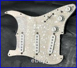 New Fender Vintage Original 57 / 62 Loaded Strat Pickguard Parch on Aged Pearl