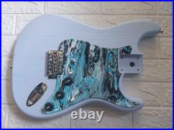 New Loaded Strat Body Stratocaster Robin Egg Blue/ Custom Hand Painted Pickguard New Loaded Strat Body Stratocaster Robin Egg Blue/ Custom Hand Painted Pickguard