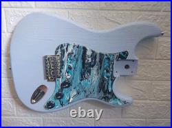 New Loaded Strat Body Stratocaster Robin Egg Blue/ Custom Hand Painted Pickguard New Loaded Strat Body Stratocaster Robin Egg Blue/ Custom Hand Painted Pickguard