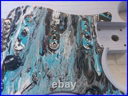 New Loaded Strat Body Stratocaster Robin Egg Blue/ Custom Hand Painted Pickguard New Loaded Strat Body Stratocaster Robin Egg Blue/ Custom Hand Painted Pickguard