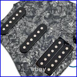 New Pickguard HSS Loaded STRATOCASTER Black Perles Ceramic for Guitar STRAT