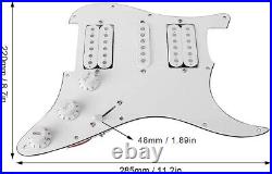 New- Pickguard Loaded STRATOCASTER Hsh Standard White for Guitar STRAT