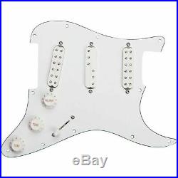 New Seymour Duncan Everything Axe Loaded Strat Pickguard White Prewired USA Made
