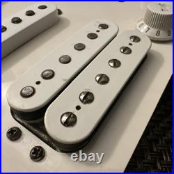 Old Fender HSS Loaded Pickguard For Strat Style Guitar White 3 Ply