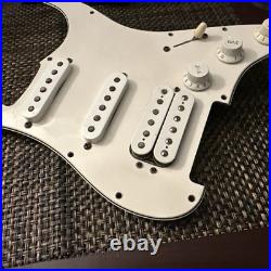Old Fender HSS Loaded Pickguard For Strat Style Guitar White 3 Ply