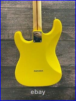 Partscaster Strat HH withEVH Wolfgang Loaded Pickguard 2020 Graffiti Yellow