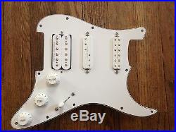 Pre Wired Strat Pickguard White Loaded Seymour Duncan Tb-4 Jb Everything Axe