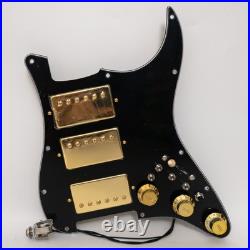 Prewired HHH Strat Loaded Pickguard Alnico 5 Humbuckers Coil-Split