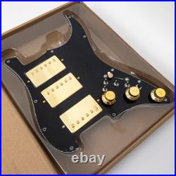 Prewired HHH Strat Loaded Pickguard Alnico 5 Humbuckers Coil-Split Prewired HHH Strat Loaded Pickguard Alnico 5 Humbuckers Coil-Split