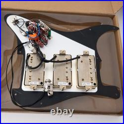 Prewired HHH Strat Loaded Pickguard Alnico 5 Humbuckers Coil-Split