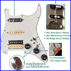 Prewired Loaded Guitar Pickguard SSH for Fender American/Mexican Strat Guitar Prewired Loaded Guitar Pickguard SSH for Fender American/Mexican Strat Guitar