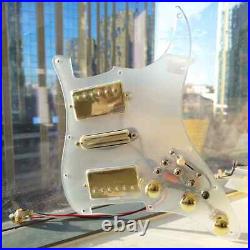 Prewired Loaded HSH Pickguard Transparency Pick Guard for Fender Strat Guitar