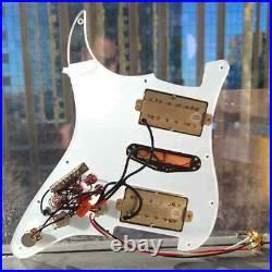 Prewired Loaded HSH Pickguard Transparency Pick Guard for Fender Strat Guitar
