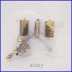 Prewired Loaded HSH Pickguard Transparency Pick Guard for Fender Strat Guitar