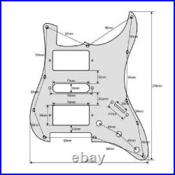 Prewired Loaded HSH Pickguard Transparency Pick Guard for Fender Strat Guitar