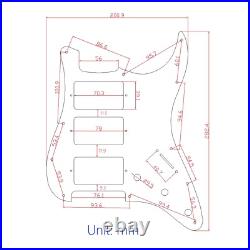 Prewired Loaded Pickguard HHH Ainico 5 Humbucker Pickups for Fender Strat Guitar