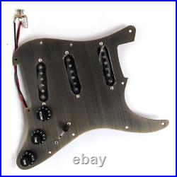 Prewired Loaded Pickguard SSS Alnico 5 Pickups Aluminum for Fender Strat Guitar