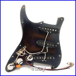 Prewired Loaded Pickguard SSS Alnico 5 Pickups Aluminum for Fender Strat Guitar