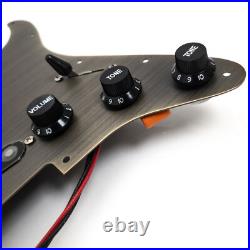 Prewired Loaded Pickguard SSS Alnico 5 Pickups Aluminum for Fender Strat Guitar