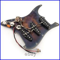 Prewired Loaded Pickguard SSS Alnico 5 Pickups Aluminum for Fender Strat Guitar