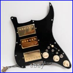 Prewired Loaded Pickguard with HHH Humbucker Pickups for Fender Strat Guitar