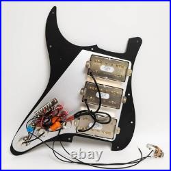 Prewired Loaded Pickguard with HHH Humbucker Pickups for Fender Strat Guitar