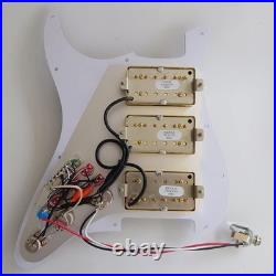 Prewired Loaded Pickguard with HHH Humbucker Pickups for Fender Strat Guitar