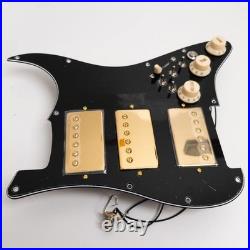 Prewired Loaded Pickguard with HHH Humbucker Pickups for Fender Strat Guitar