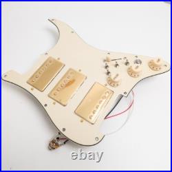 Prewired Loaded Pickguard with HHH Humbucker Pickups for Fender Strat Guitar Prewired Loaded Pickguard with HHH Humbucker Pickups for Fender Strat Guitar