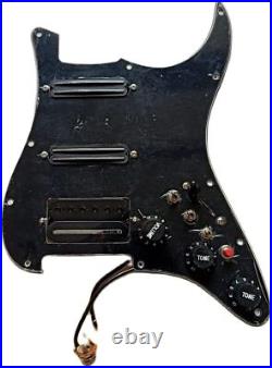 Prewired Loaded Pickguard with SSH Black Mini Pickups for Fender Strat Guitar