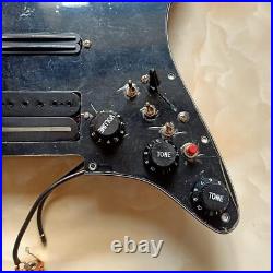 Prewired Loaded Pickguard with SSH Black Mini Pickups for Fender Strat Guitar