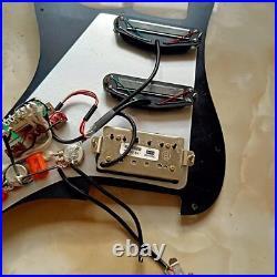 Prewired Loaded Pickguard with SSH Black Mini Pickups for Fender Strat Guitar