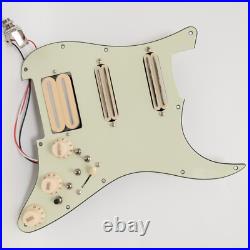 Prewired Loaded Pickguard with SSH Yellow Mini Pickups for Fender Strat Guitar