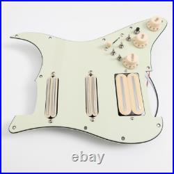 Prewired Loaded Pickguard with SSH Yellow Mini Pickups for Fender Strat Guitar