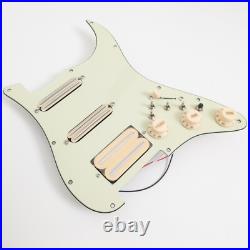 Prewired Loaded Pickguard with SSH Yellow Mini Pickups for Fender Strat Guitar