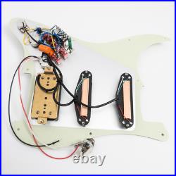Prewired Loaded Pickguard with SSH Yellow Mini Pickups for Fender Strat Guitar