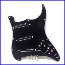 Prewired Loaded Pickguard with SSS Dual Rail Pickups for Fender Strat Guitar