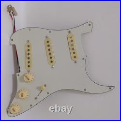 Prewired Loaded Pickguard with SSS Single Coil Pickups for Fender Strat Guitar