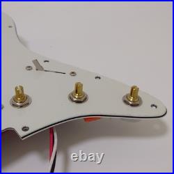 Prewired Loaded Pickguard with SSS Single Coil Pickups for Fender Strat Guitar