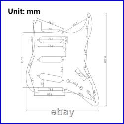 Prewired Loaded Pickguard with SSS Single Coil Pickups for Fender Strat Guitar