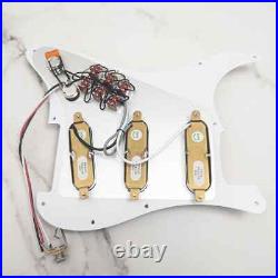 Prewired Loaded Pickguard with SSS Single-coil Pickups for Fender Strat Guitar