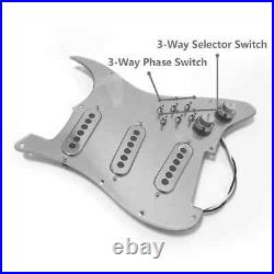 Prewired Loaded Pickguard with SSS Single-coil Pickups for Fender Strat Guitar