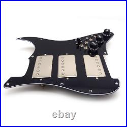 Prewired Loaded Strat Pickguard HHH Ainico 5 Humbucker Pickups Set for Fender ST Prewired Loaded Strat Pickguard HHH Ainico 5 Humbucker Pickups Set for Fender ST