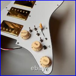 Prewired Loaded Strat Pickguard HHH Ainico 5 Humbucker Pickups for Stratocaster