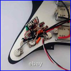 Prewired Loaded Strat Pickguard HHH Ainico 5 Humbucker Pickups for Stratocaster Prewired Loaded Strat Pickguard HHH Ainico 5 Humbucker Pickups for Stratocaster