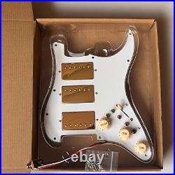 Prewired Loaded Strat Pickguard HHH Ainico 5 Humbucker Pickups for Stratocaster